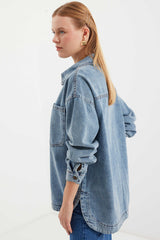 Pocket Denim Jacket - Ice Blue 0694