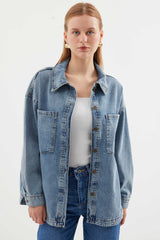 Pocket Denim Jacket - Ice Blue 0694