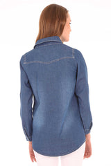 Women’s Double Pocket Denim Shirt 003896