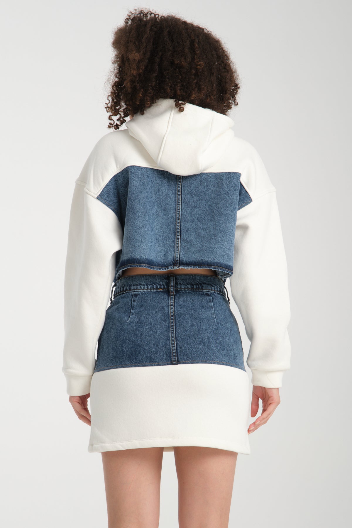 Kadın Denim Etekli Takım 1077