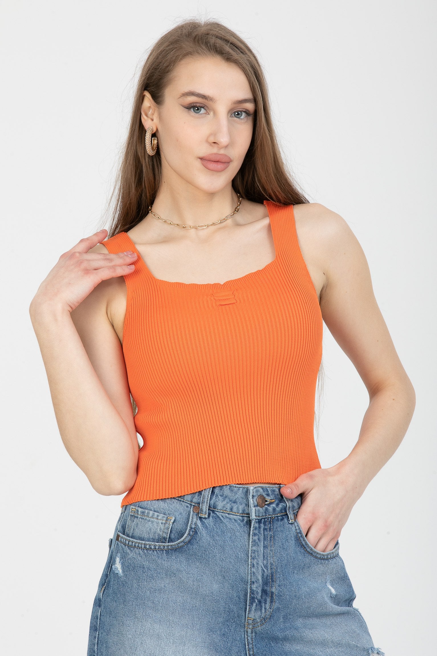 Women's Ribbed Waffle Knit Bodysuit 2548