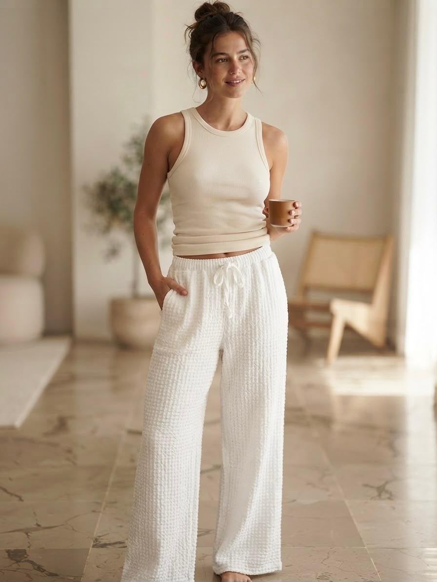 Kadın Gofre Pantolon 8977