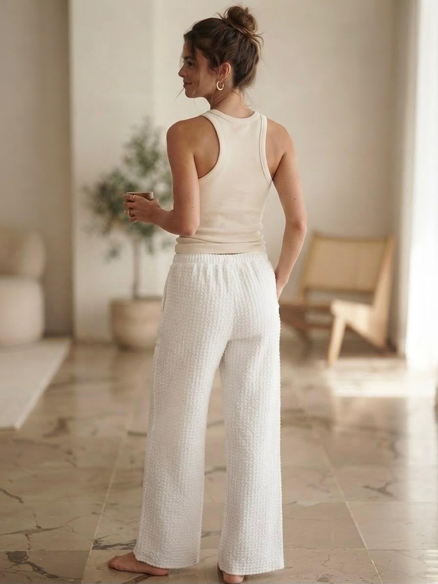 Kadın Gofre Pantolon 8977