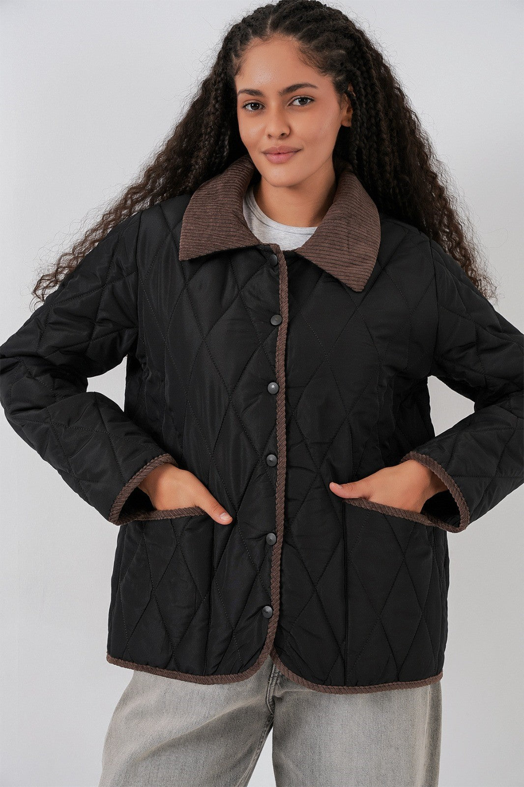 Kadın Kapitone  Oversize Mont 5226