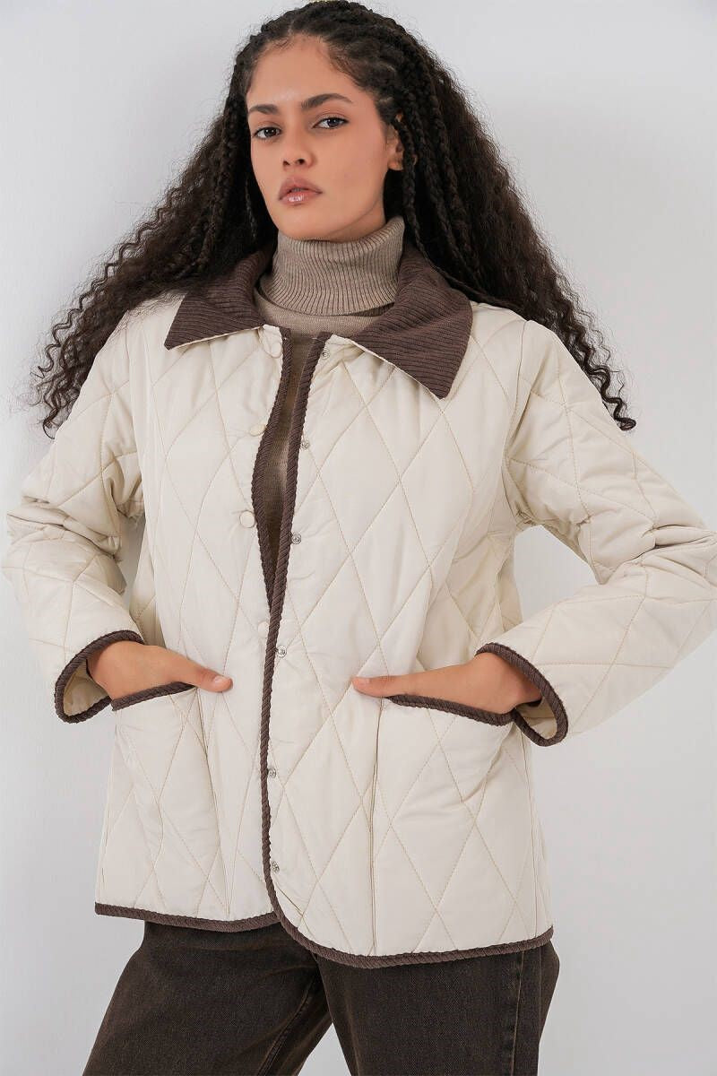 Kadın Kapitone  Oversize Mont 5226