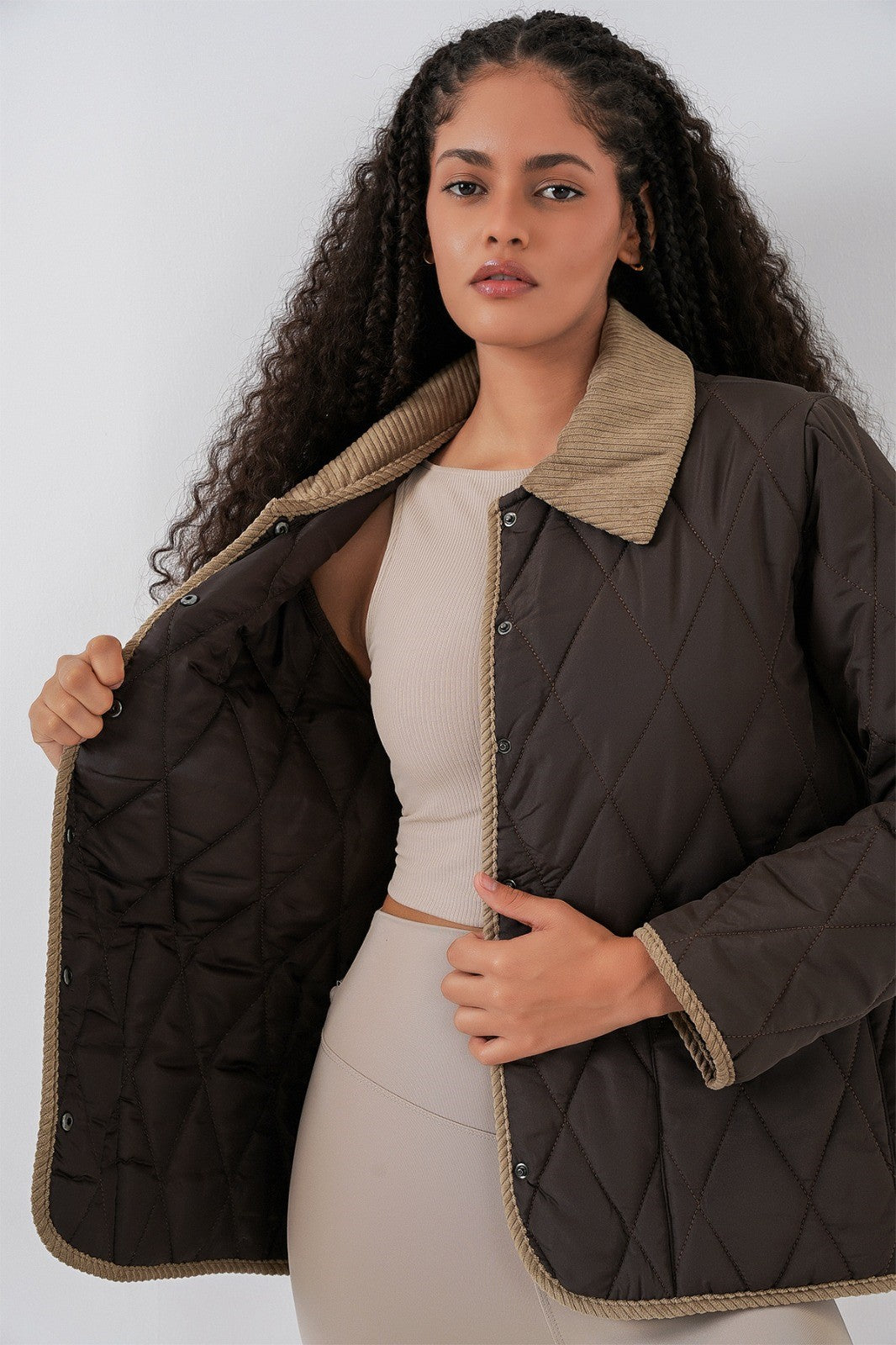 Kadın Kapitone  Oversize Mont 5226