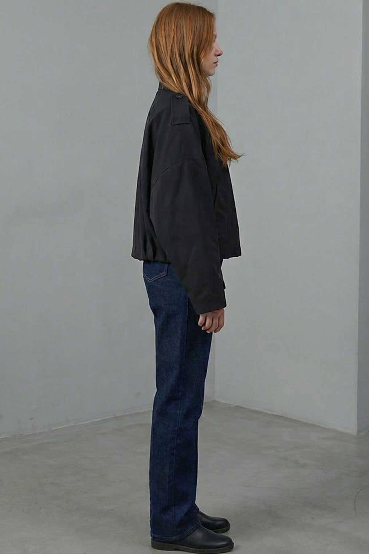 Kadın Oversize Kısa Ceket 0732