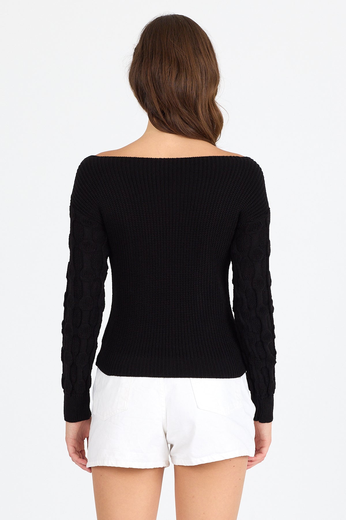 Kadın Selanik Örgü Triko Bluz 2699 (Standart Beden s-m-l-xl Beden Uyumludur)