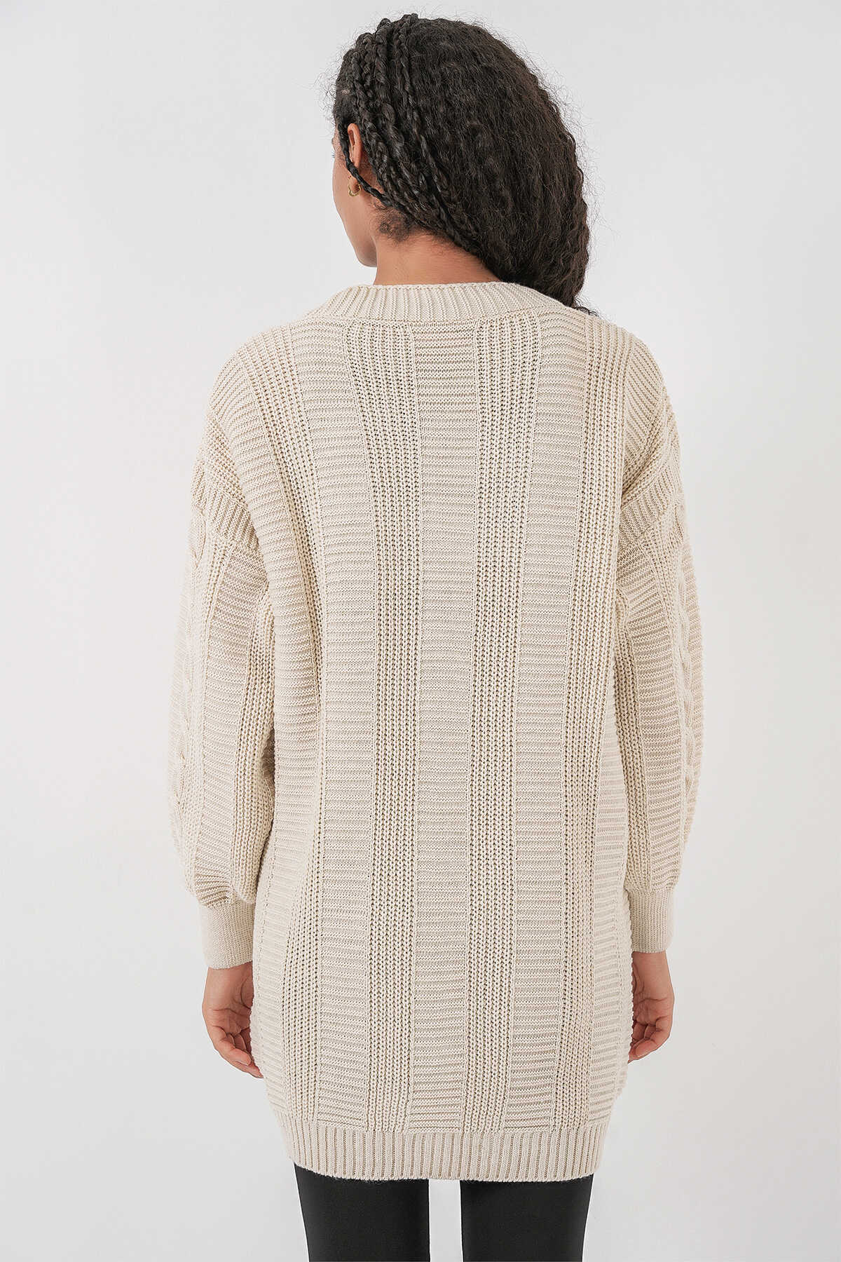 Kadın Tesettür Triko Hırka 15768