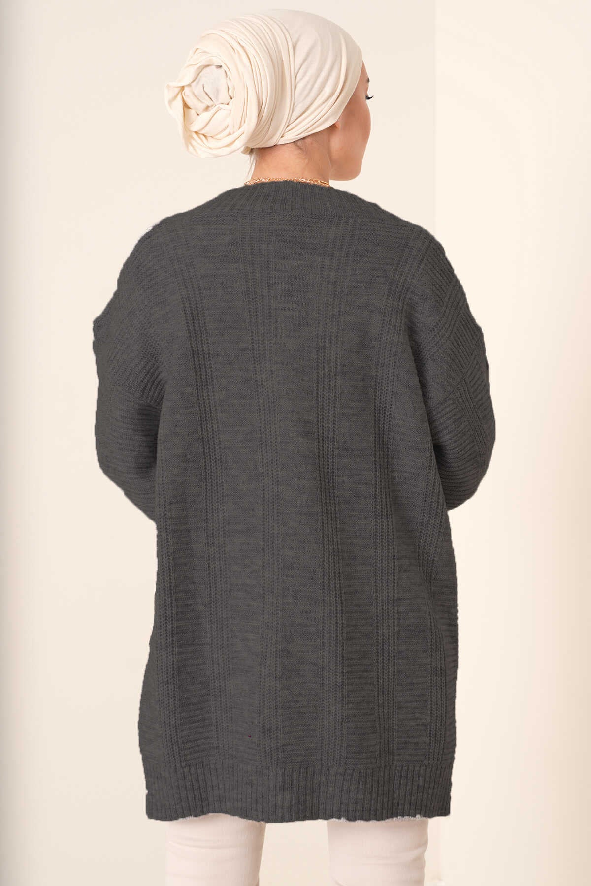 Kadın Tesettür Triko Hırka 15768