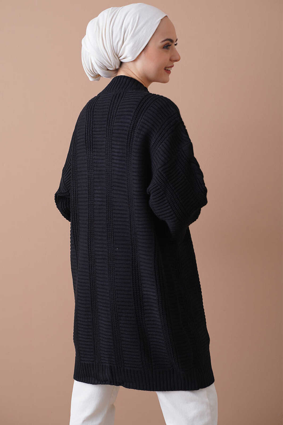 Kadın Tesettür Triko Hırka 15768