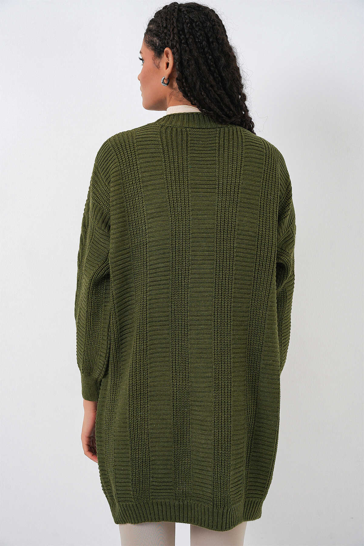 Kadın Tesettür Triko Hırka 15768