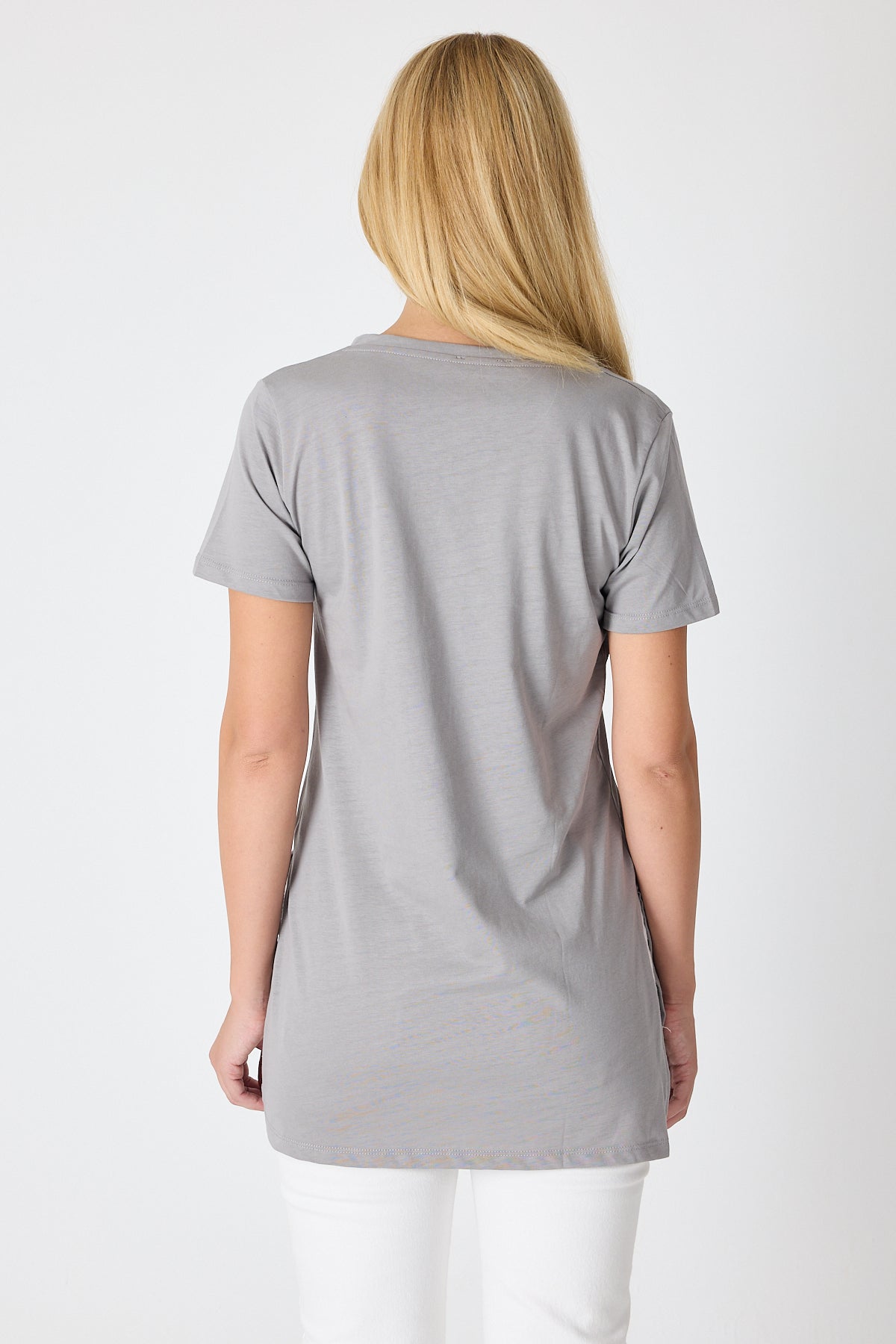 Kadın Uzun V Yaka Tunik 2998