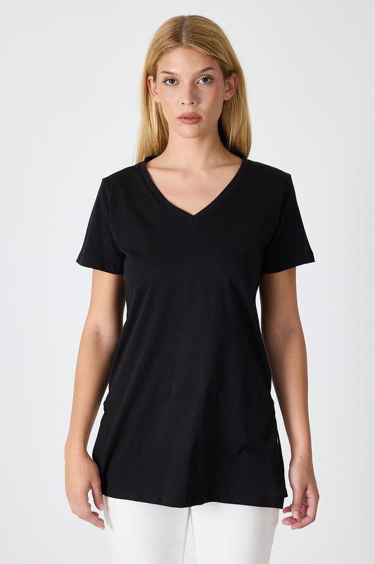 Kadın Uzun V Yaka Tunik 2998