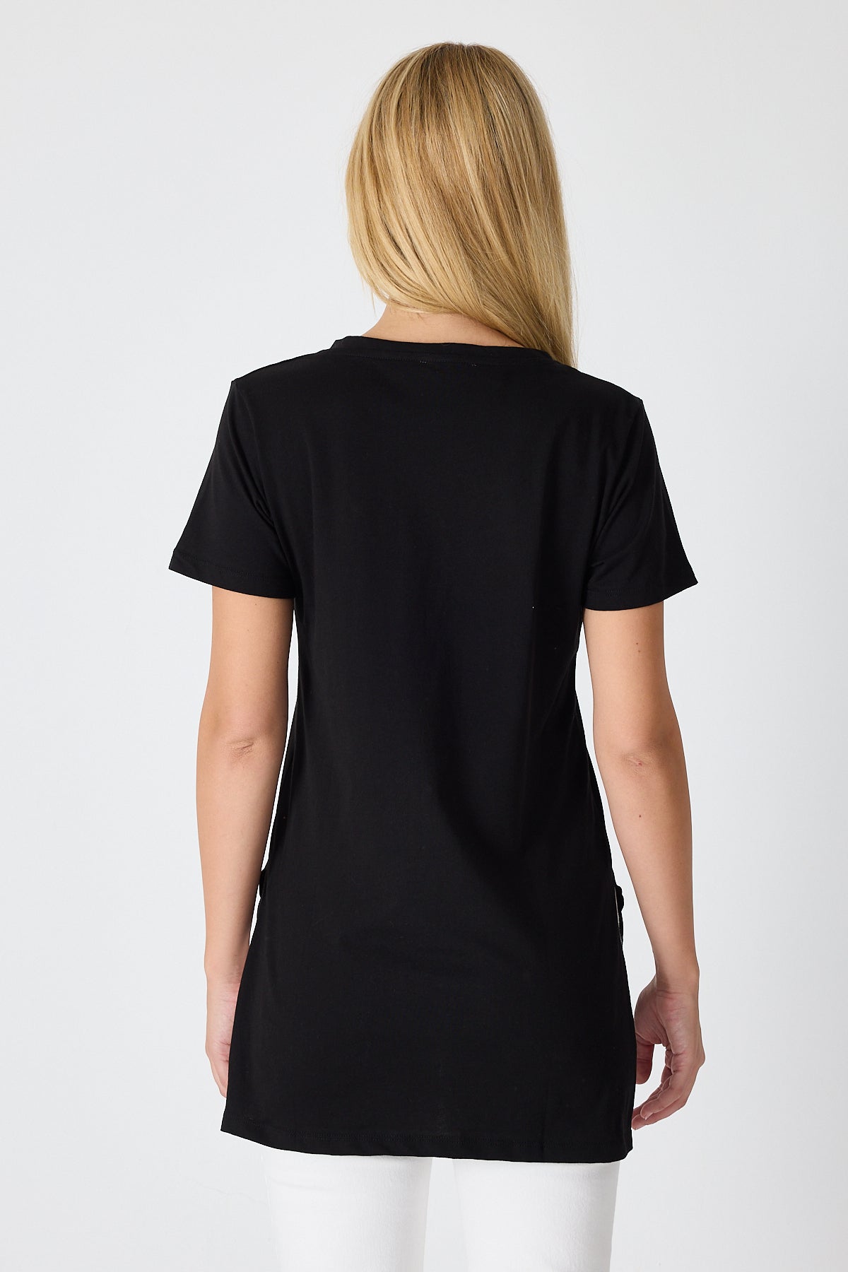 Kadın Uzun V Yaka Tunik 2998