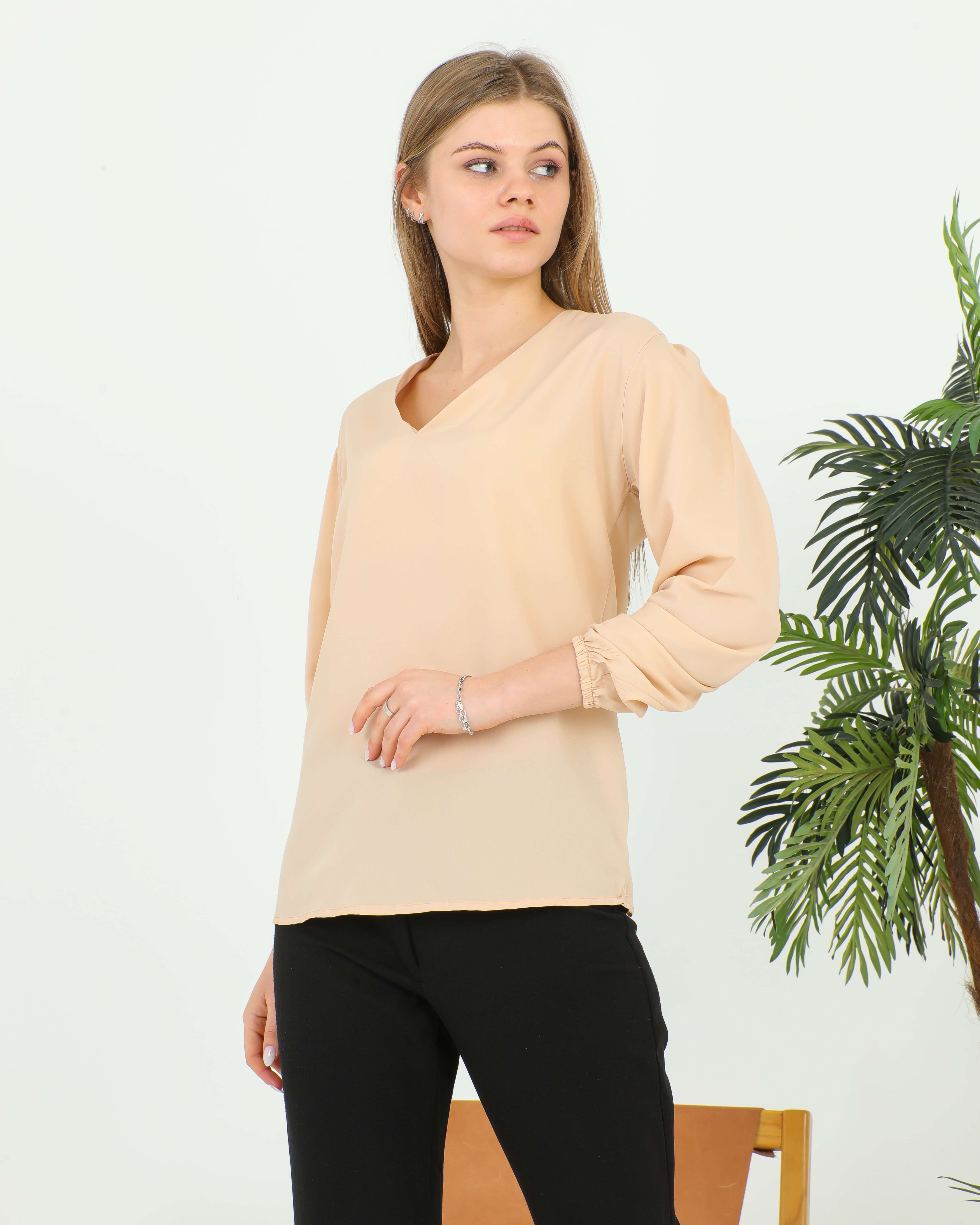 Women's V Neck Blouse 1979