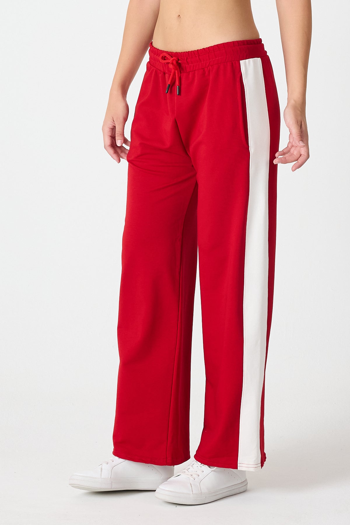 Kadın Yanı Şeritli Plazzo Pantolon 3000