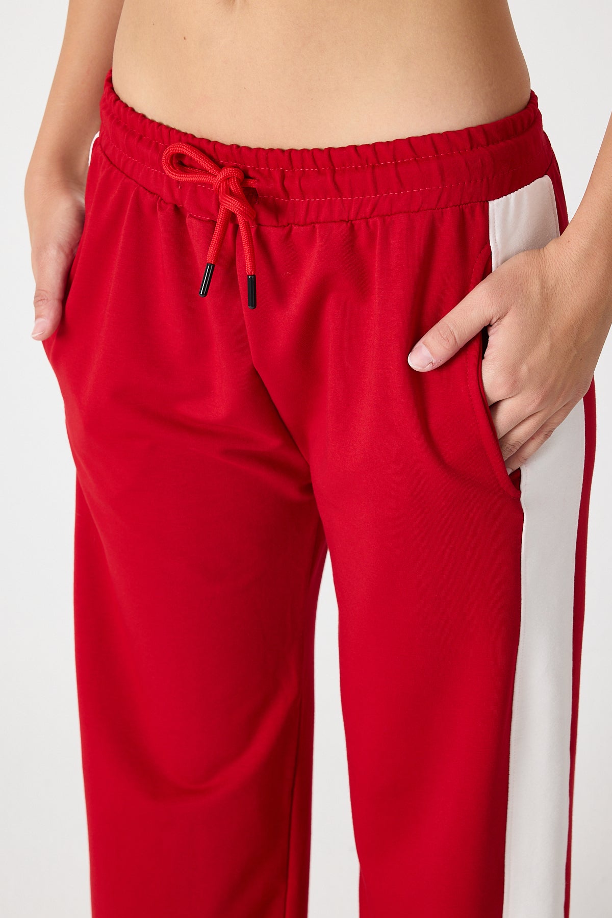 Kadın Yanı Şeritli Plazzo Pantolon 3000