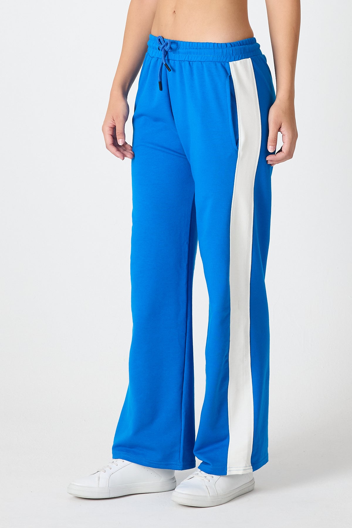 Kadın Yanı Şeritli Plazzo Pantolon 3000