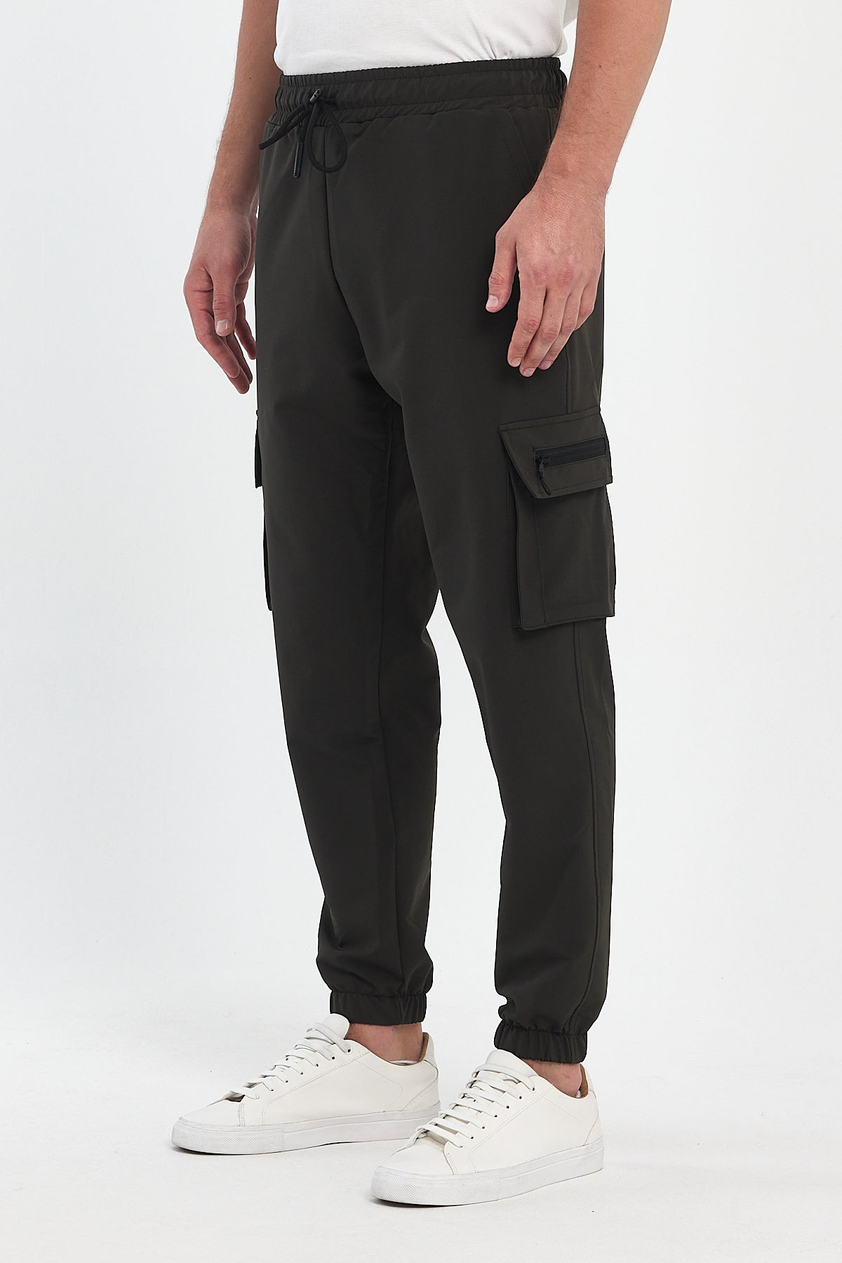 Cargo Pocket Zippered Jogger Trousers 002401