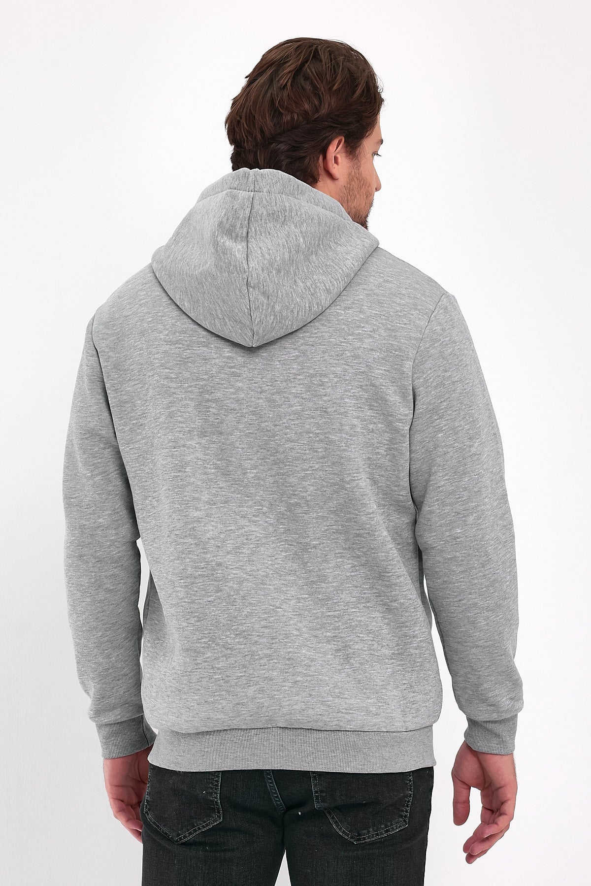 Rodi 3 İp Şardonlu Fermuarlı Kapuşonlu Sweatshirt RD24KE054901