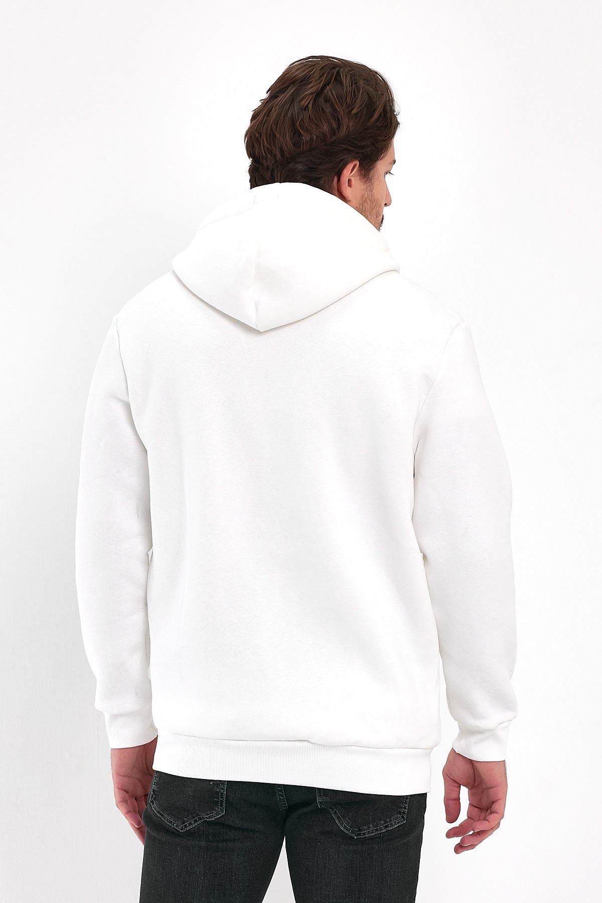Rodi 3 İp Şardonlu Fermuarlı Kapuşonlu Sweatshirt RD24KE054901