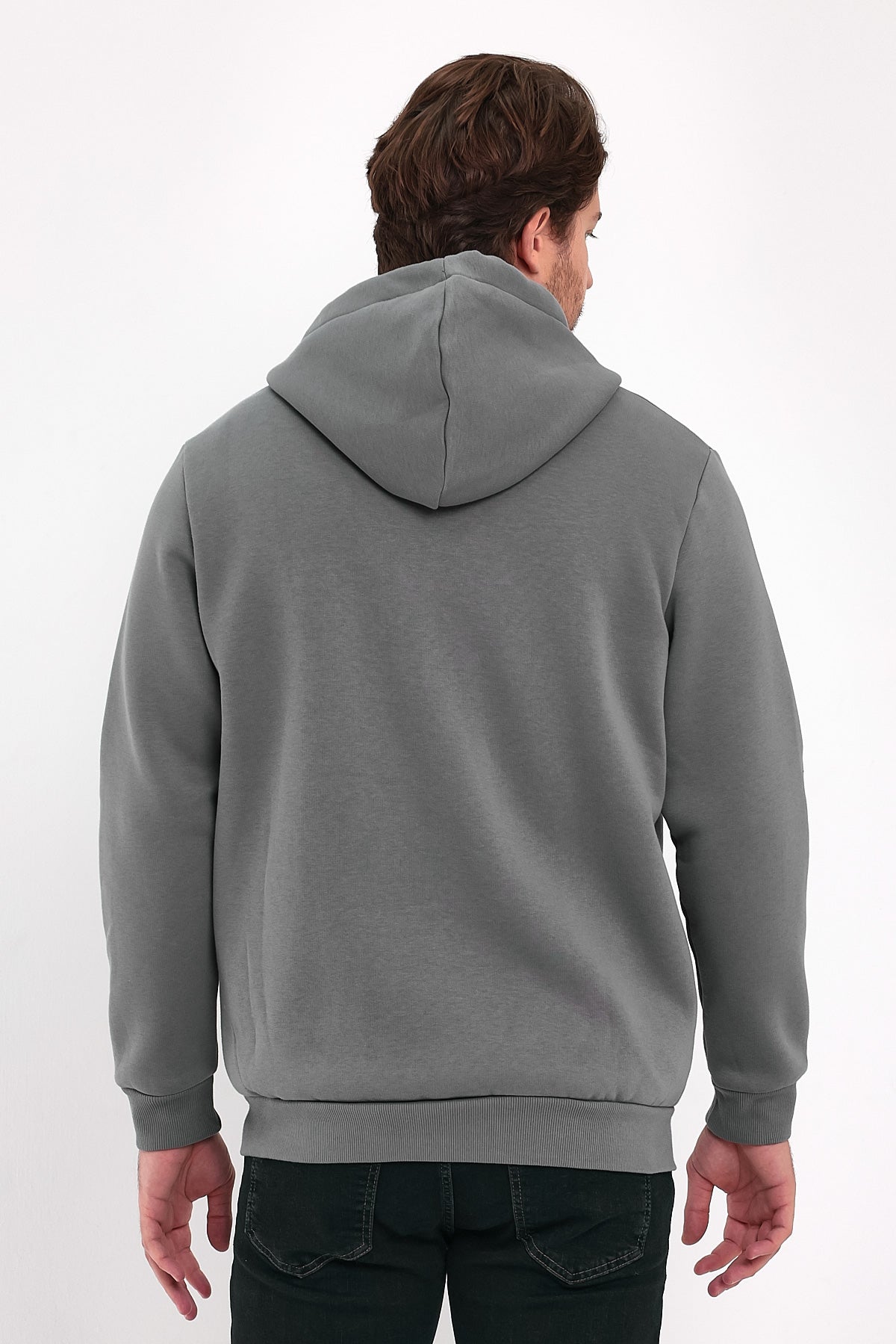 Rodi 3 İp Şardonlu Fermuarlı Kapuşonlu Sweatshirt RD24KE054901