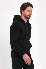 Rodi 3 Thread Ribbed Zippered Hooded Sweatshirt RD24KE054901