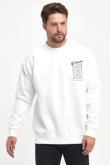 Rodi 3 Thread Raised Crew Neck Sweatshirt RD24KE055457