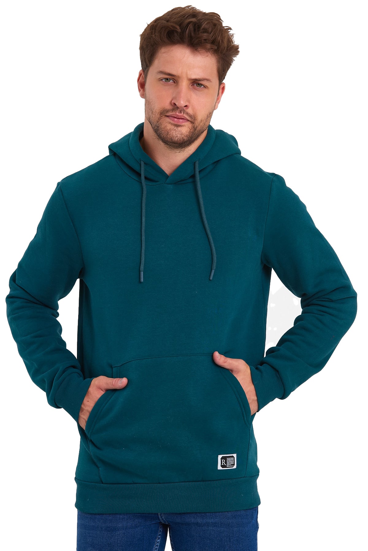 Rodi 3 Thread Ribbed Pocket Hooded Sweatshirt RD24KE055490