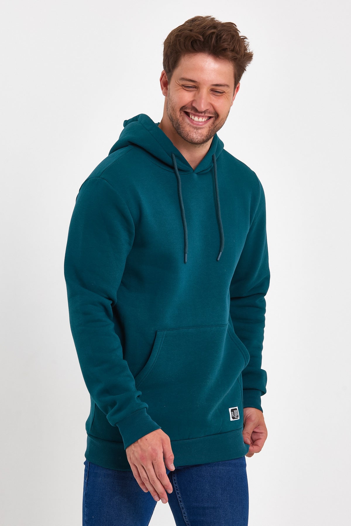 Rodi 3 Thread Ribbed Pocket Hooded Sweatshirt RD24KE055490