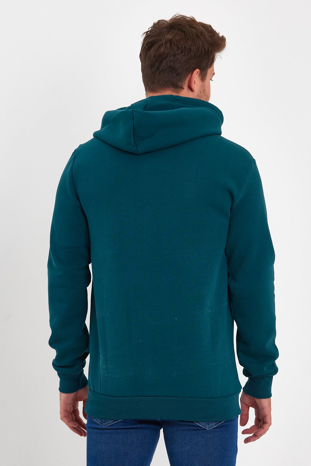 Rodi 3 Thread Ribbed Pocket Hooded Sweatshirt RD24KE055490