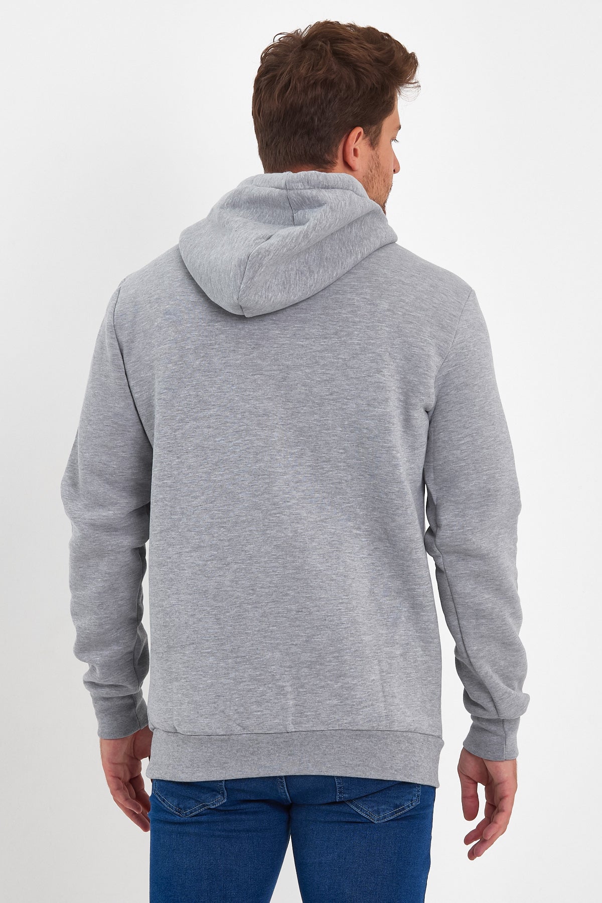 Rodi 3 Thread Ribbed Pocket Hooded Sweatshirt RD24KE055490