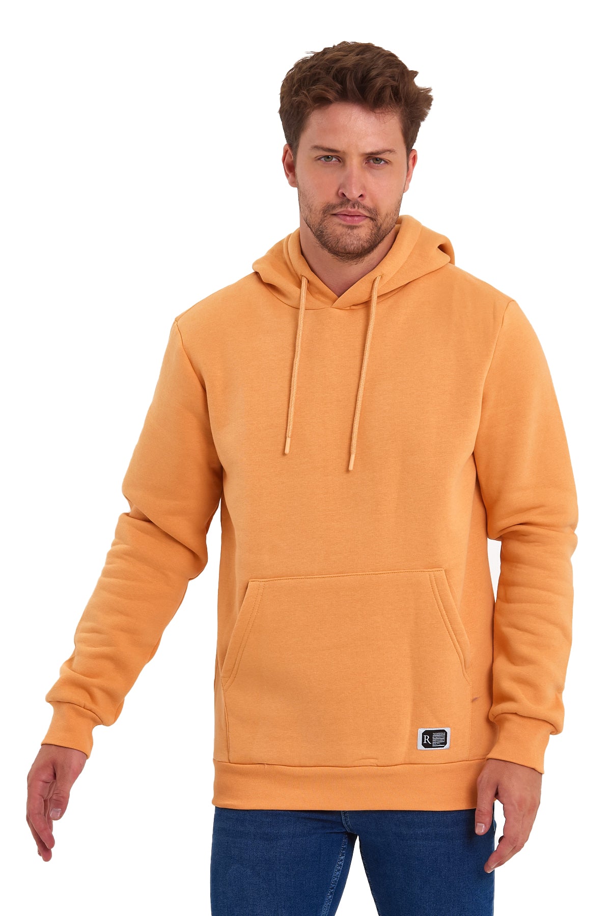 Rodi 3 Thread Ribbed Pocket Hooded Sweatshirt RD24KE055490