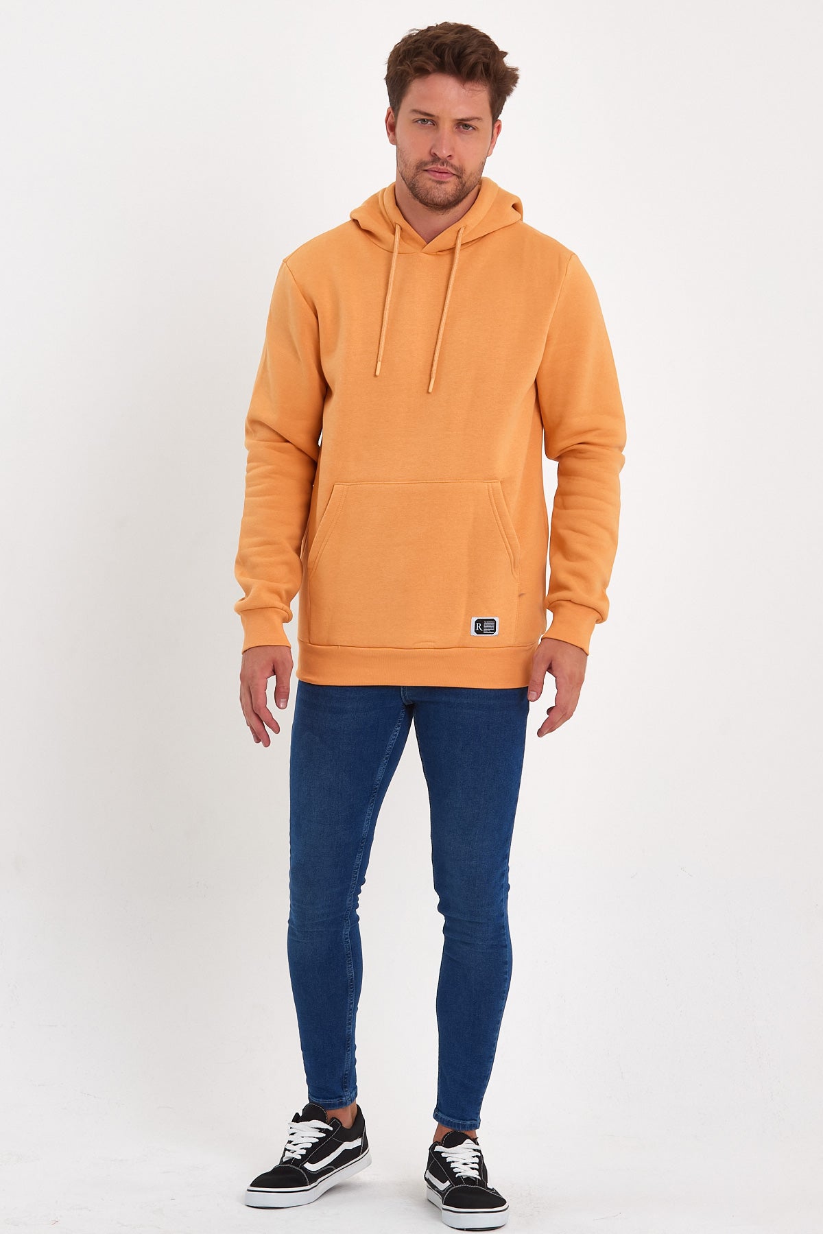 Rodi 3 Thread Ribbed Pocket Hooded Sweatshirt RD24KE055490