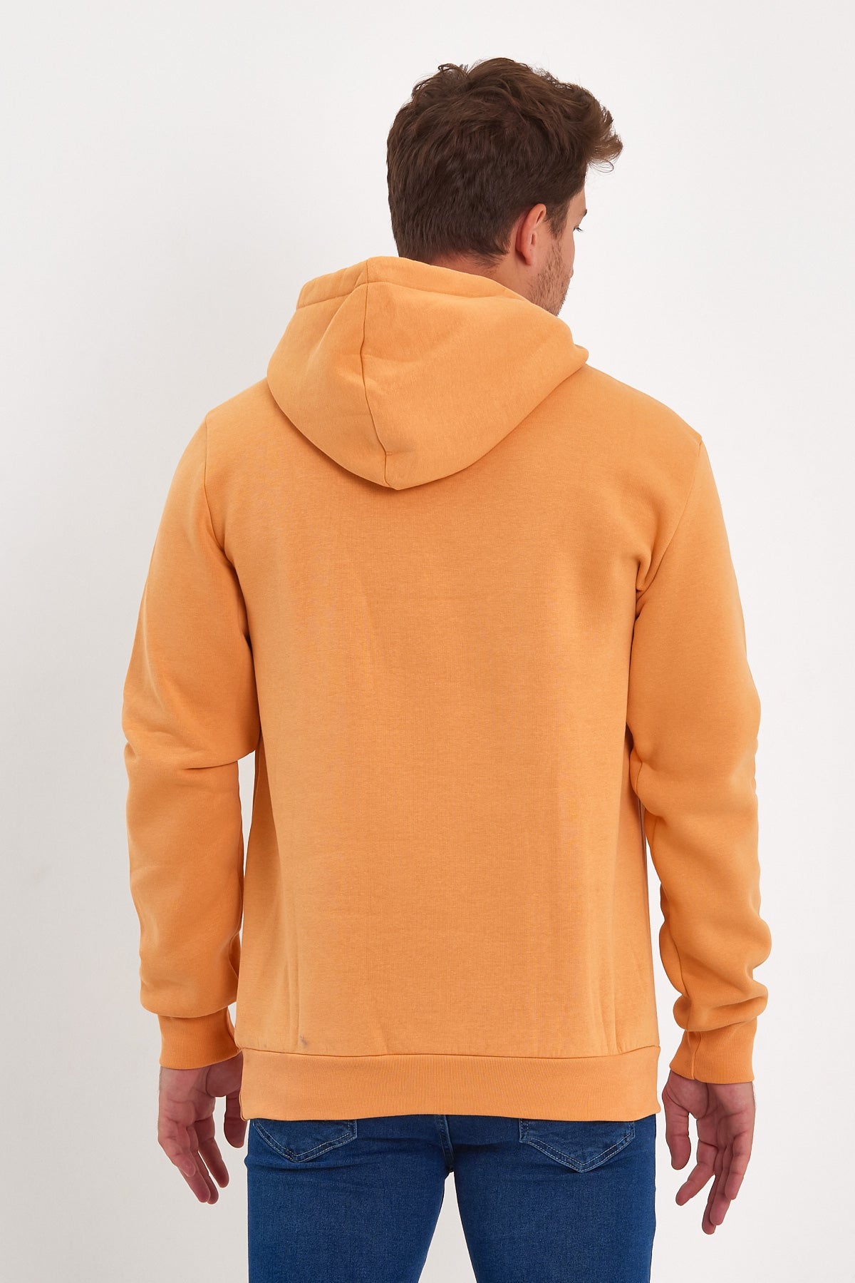 Rodi 3 Thread Ribbed Pocket Hooded Sweatshirt RD24KE055490