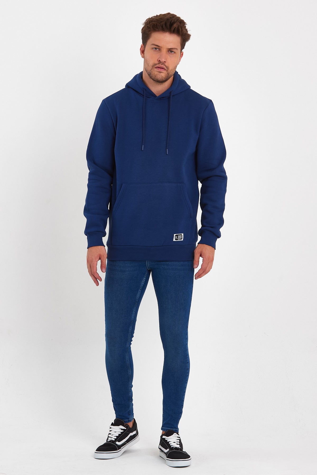 Rodi 3 Thread Ribbed Pocket Hooded Sweatshirt RD24KE055490