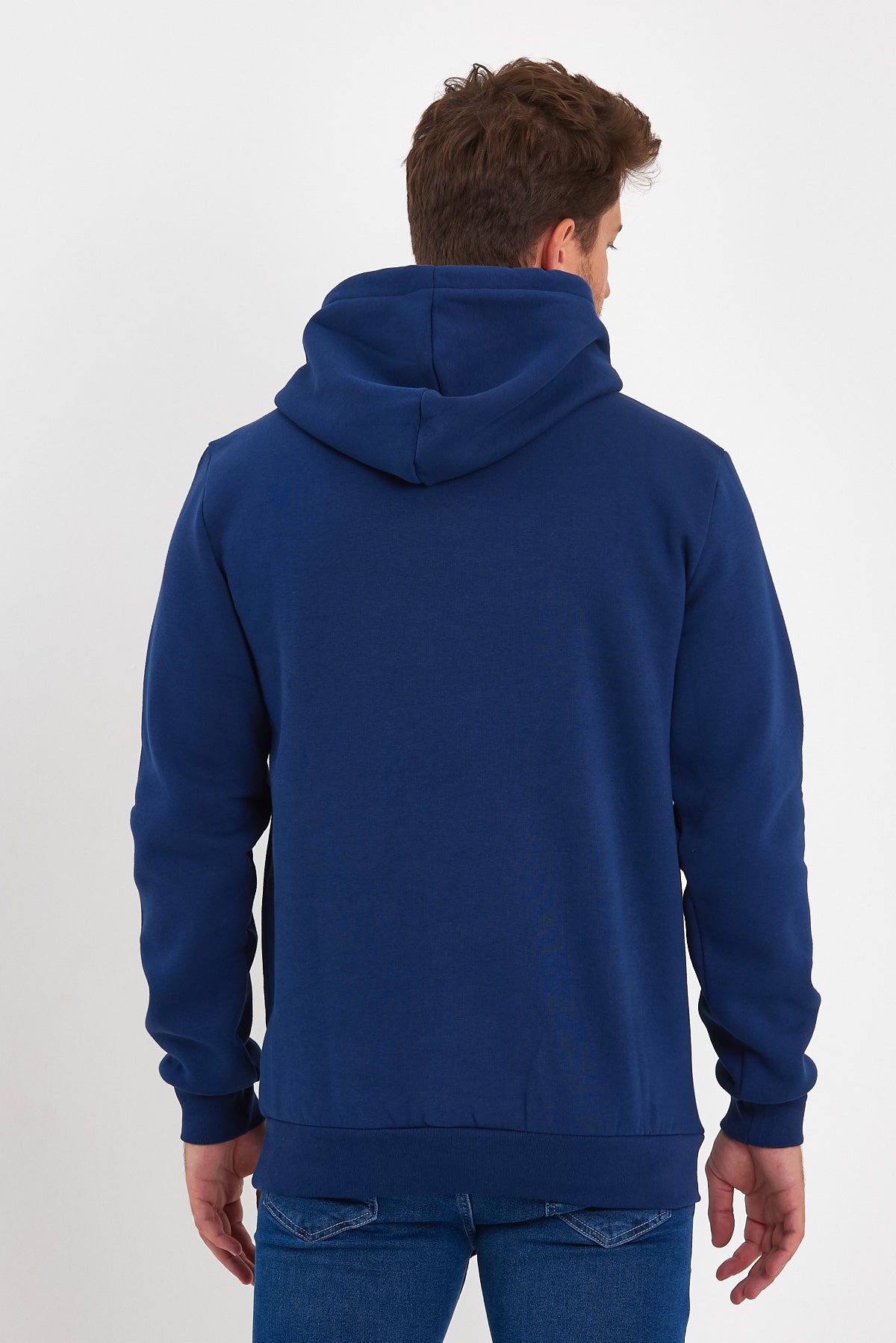 Rodi 3 Thread Ribbed Pocket Hooded Sweatshirt RD24KE055490