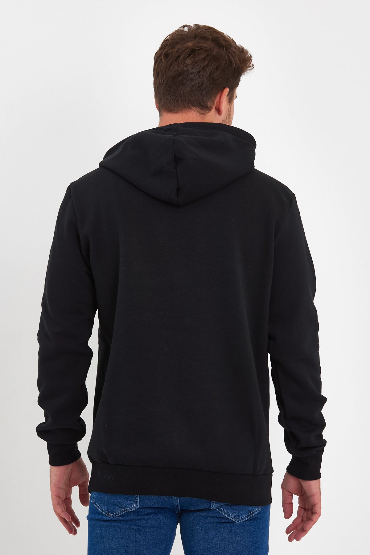 Rodi 3 Thread Ribbed Pocket Hooded Sweatshirt RD24KE055490