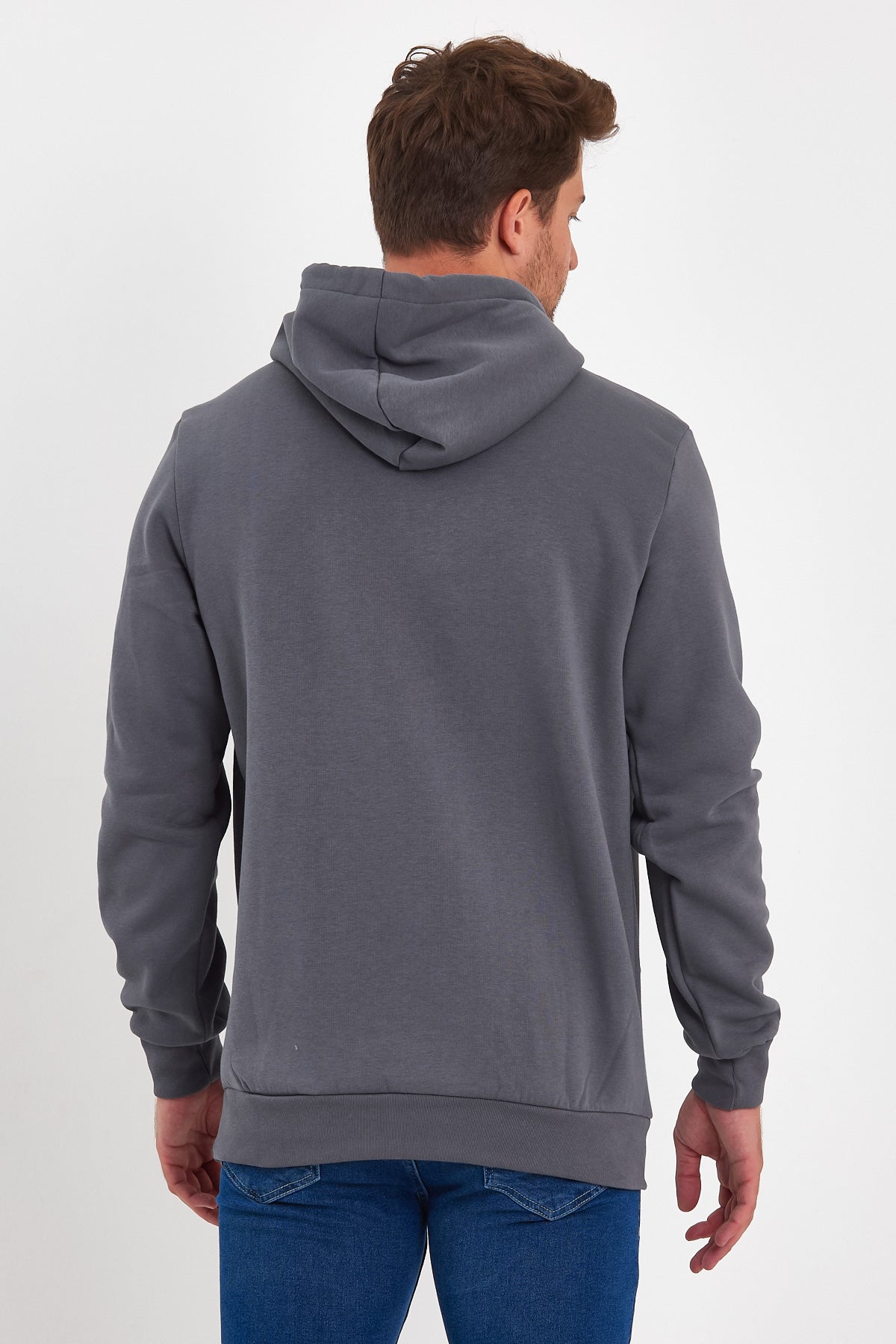 Rodi 3 Thread Ribbed Pocket Hooded Sweatshirt RD24KE055490