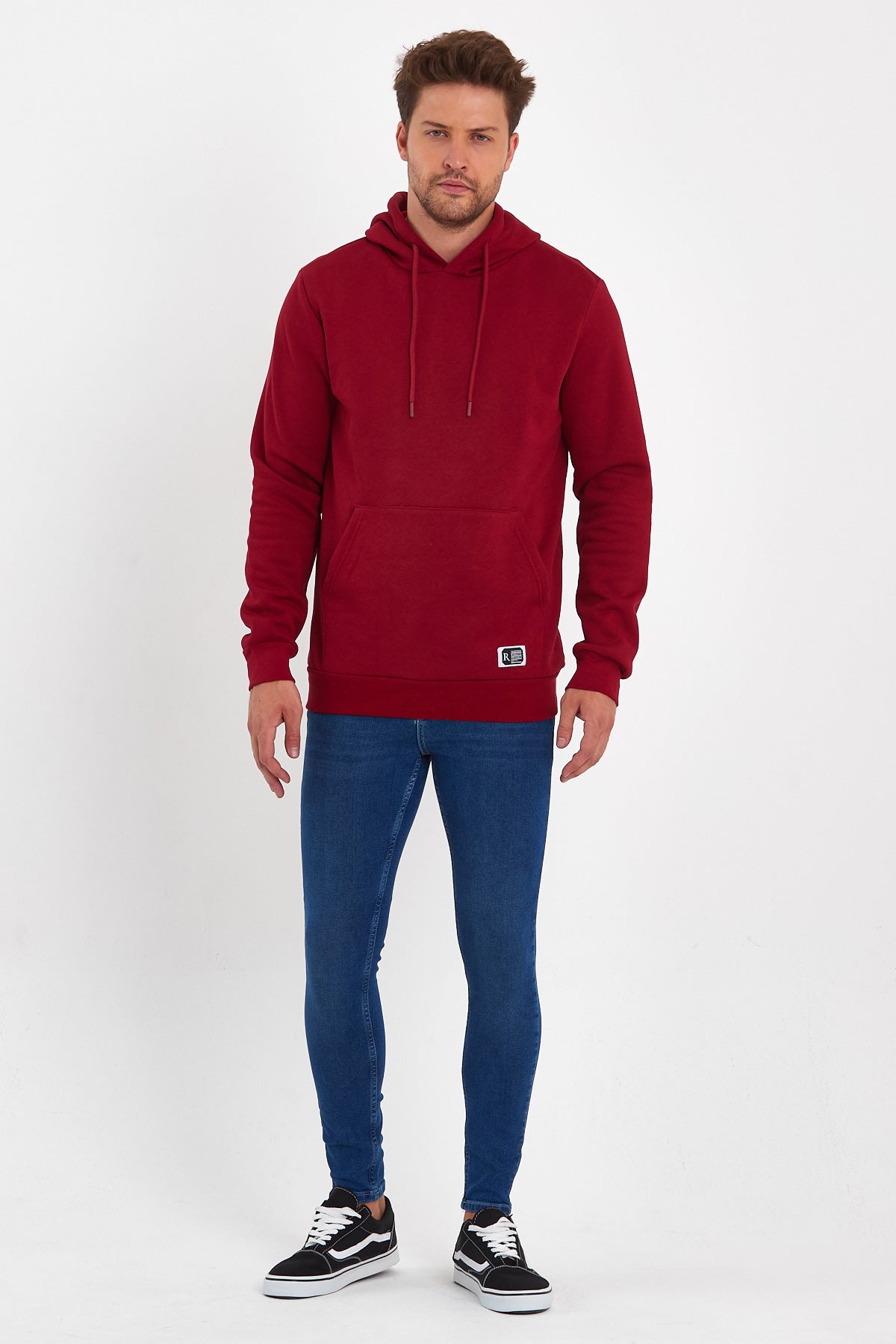Rodi 3 Thread Ribbed Pocket Hooded Sweatshirt RD24KE055490