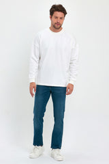 Rodi 3 Thread Unraised Crew Neck Sweatshirt RD24KE055407