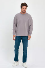 Rodi 3 Thread Unraised Crew Neck Sweatshirt RD24KE055407