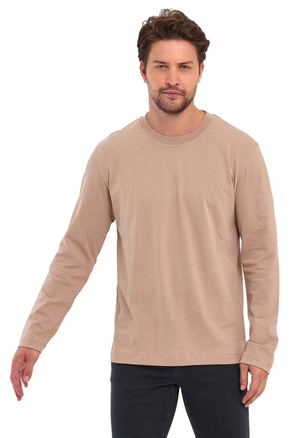 Rodi 30/2 Süprem % 100 Pamuk Bisiklet Yaka Sweatshirt RD24KE055465