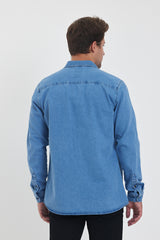 Rodi Alex 014 Men's Slim Fit Denim Shirt RD24KE031184