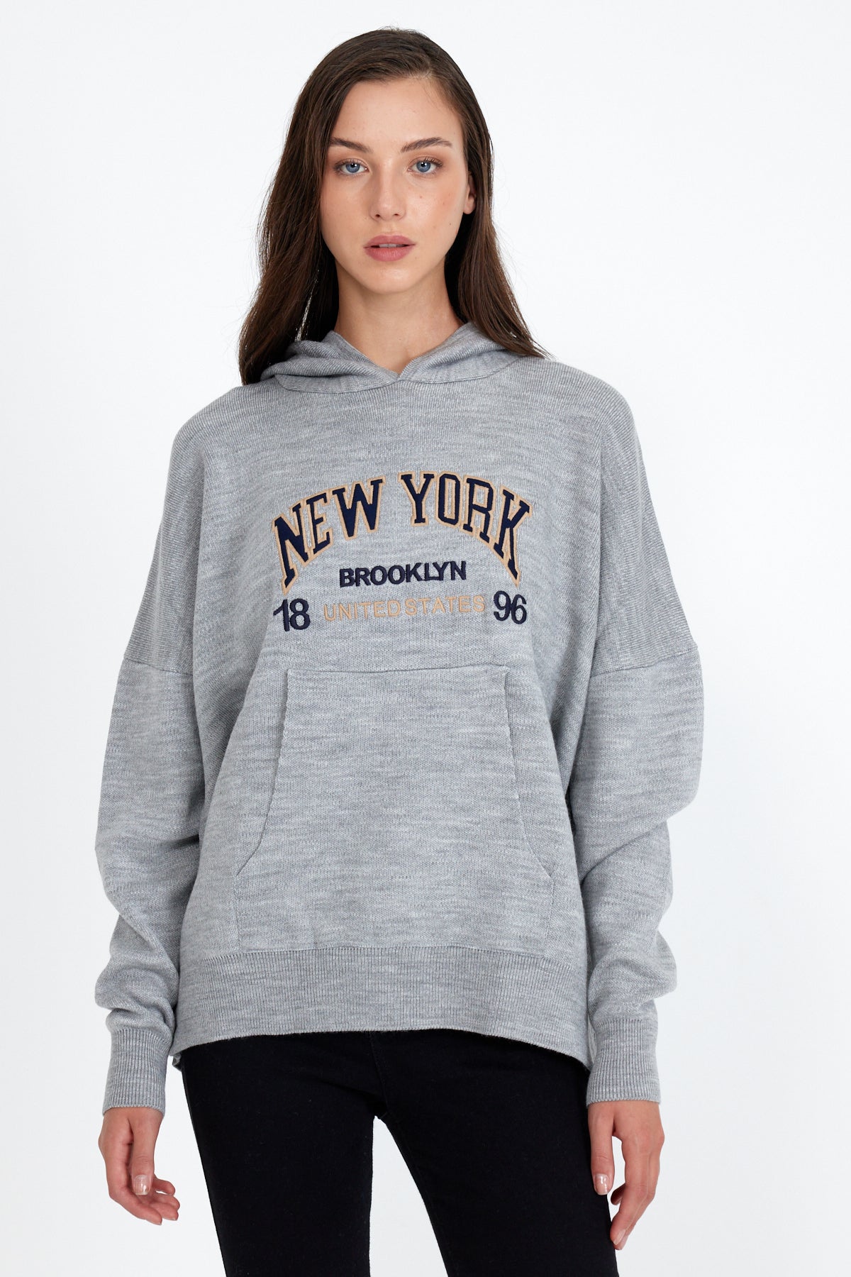 Rodi Women's New York Written Sweat Jumper RD24KB310189