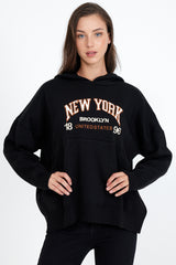 Rodi Women's New York Written Sweat Jumper RD24KB310189