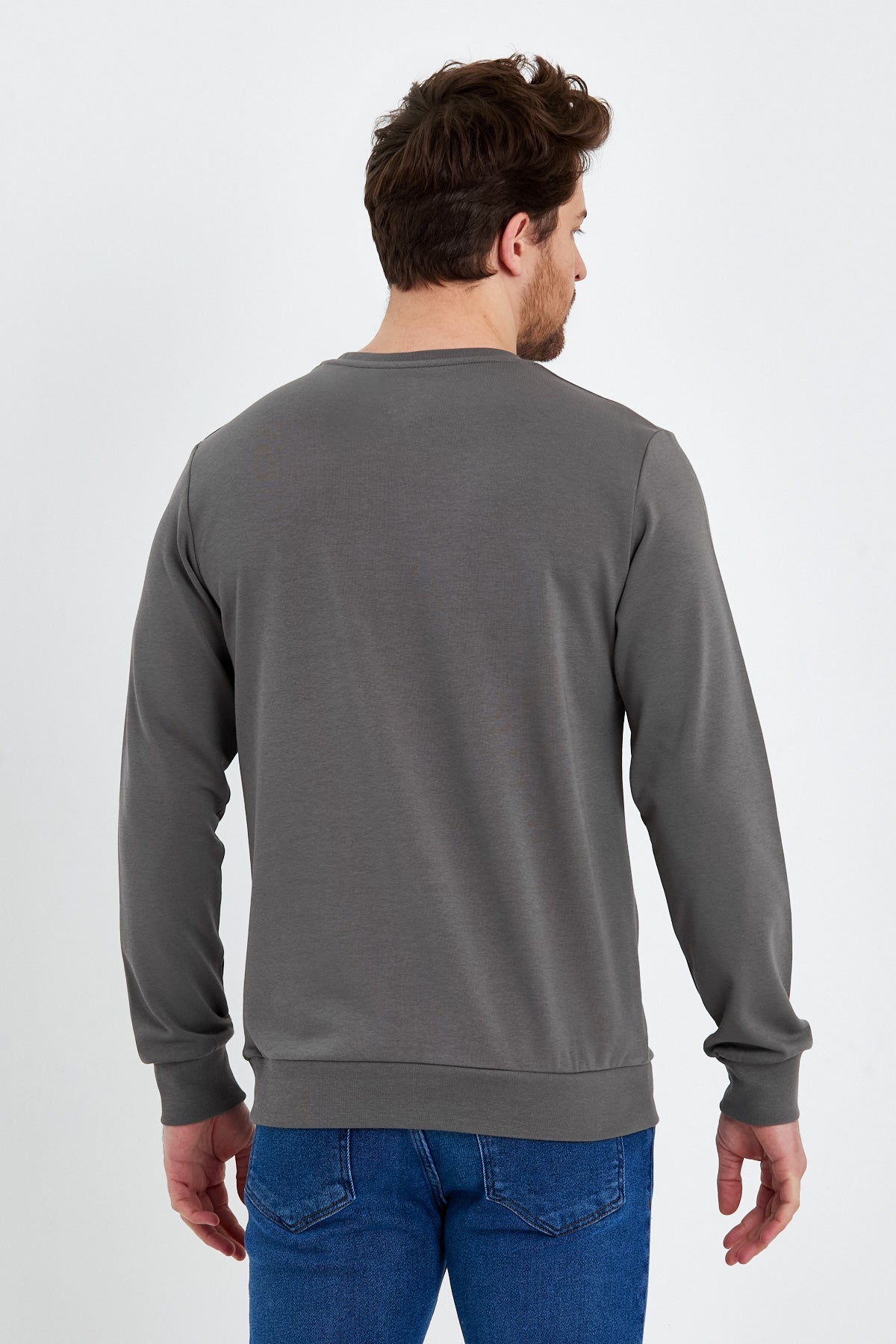 Rodi Bisiklet Yaka Basic  İnce Mevsimlik  Sweatshirt RD23YE581001