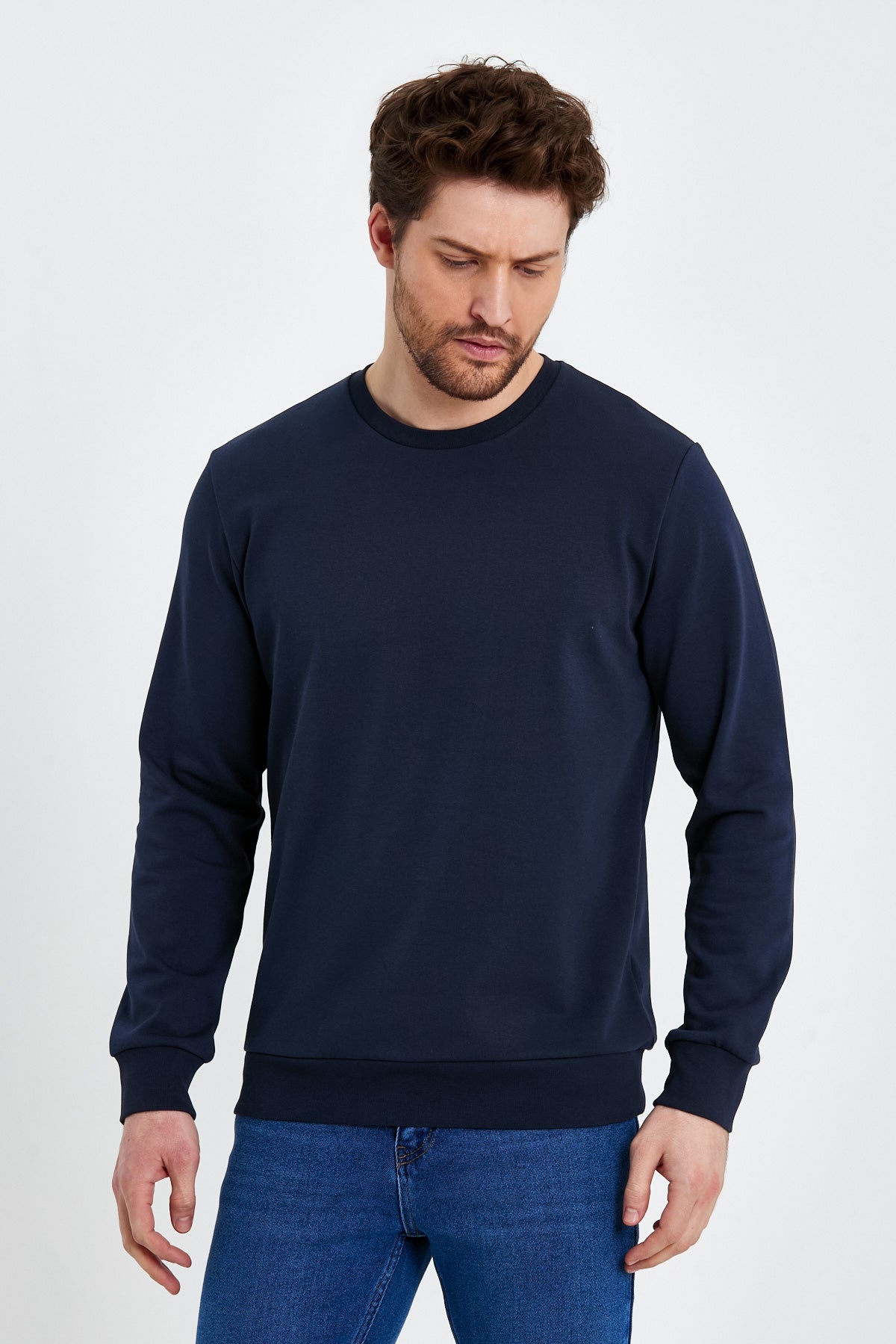 Rodi Bisiklet Yaka Basic  İnce Mevsimlik  Sweatshirt RD23YE581001