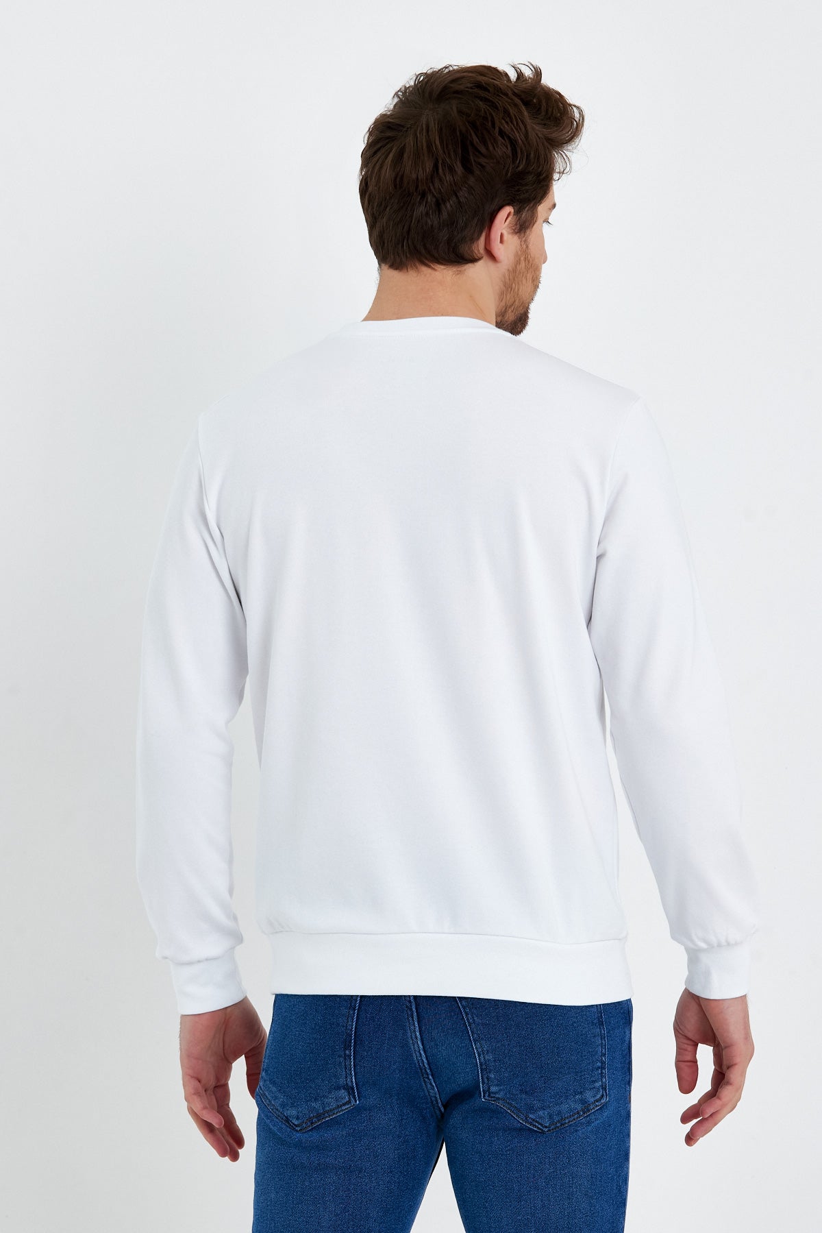 Rodi Bisiklet Yaka Basic  İnce Mevsimlik  Sweatshirt RD23YE581001